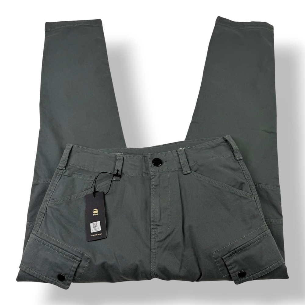 G-Star RAW Roxic Straight Tapered Cargo Pants Grey‎ D14515-D819-B576 Mens 29x32
